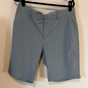 adidas Men's Light Gray Flat Front Golf Shorts